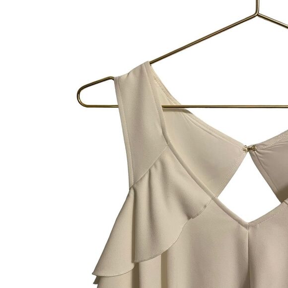 Trina Turk Sebastapol Cold Shoulder Blouse in White Size MED - Picture 4 of 10